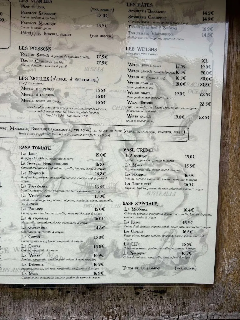 Menu_Restaurant Le Pirate_Wimereux_image_2