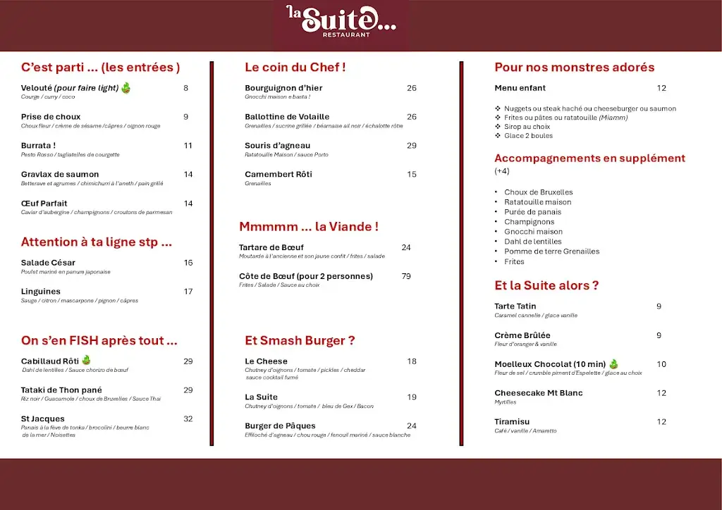Menu_Restaurant La Suite_Divonne-les-Bains_image_1