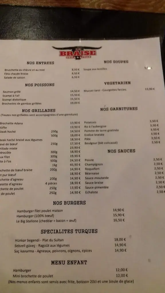 Menu_Restaurant La Braise Grill & Steak_Wattrelos_image_2