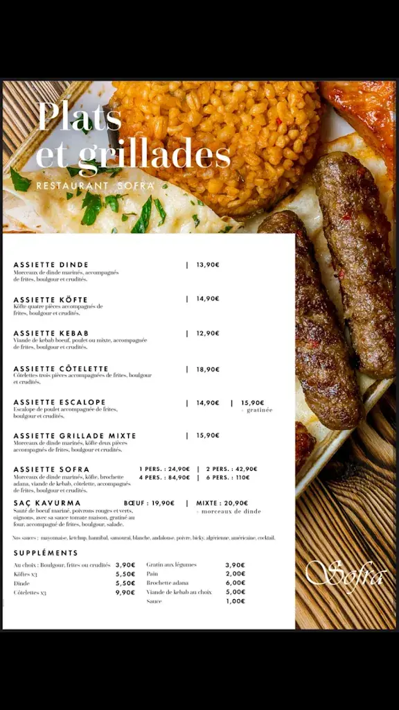 Menu_Sofra Restaurant Grillades & Pides_Wattrelos_image_4