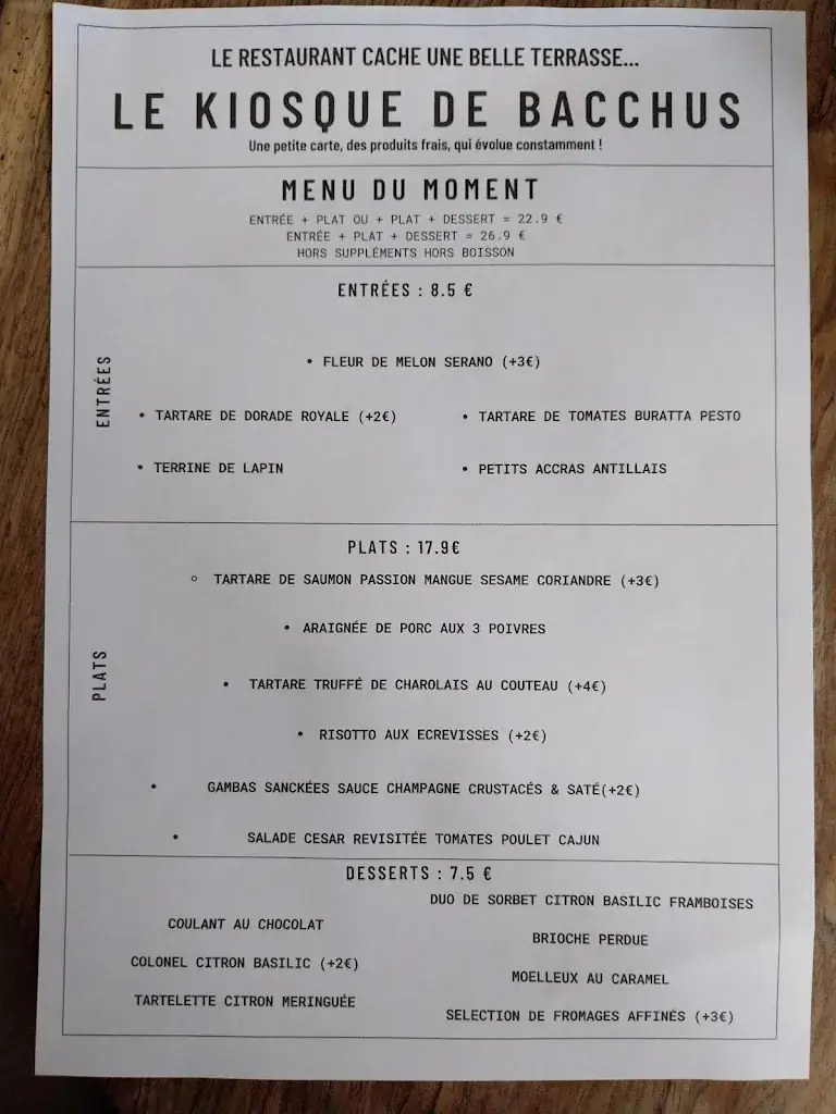 Menu_Le kiosque de Bacchus_Villers-Cotterêts_image_1