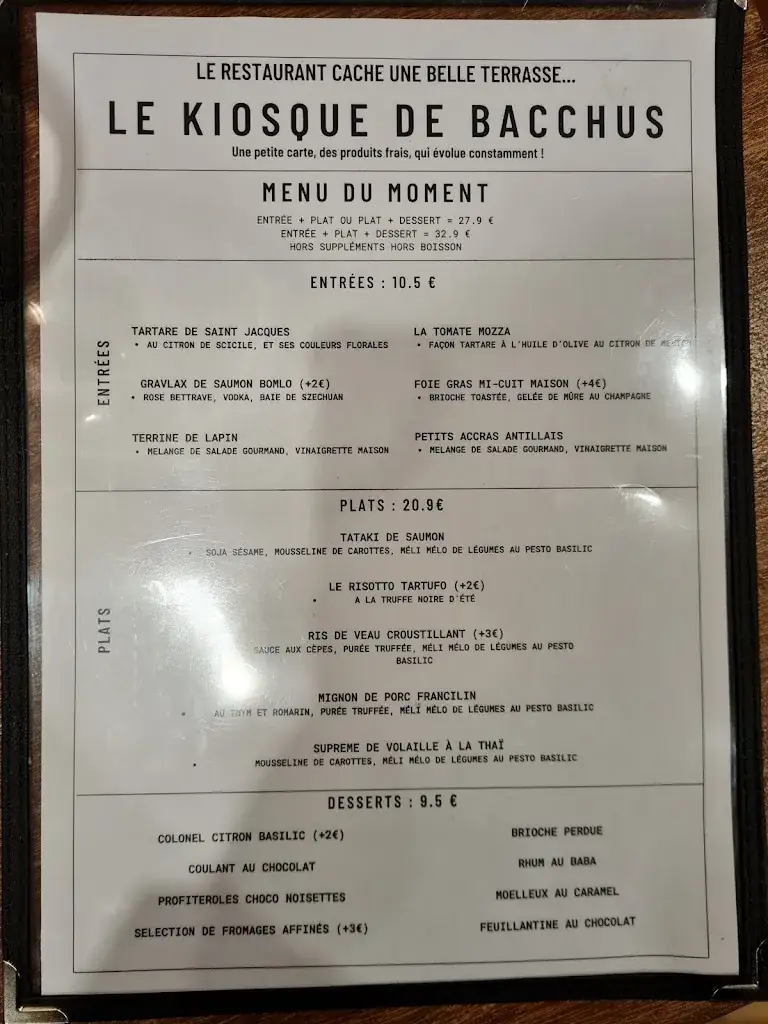 Menu_Le kiosque de Bacchus_Villers-Cotterêts_image_2