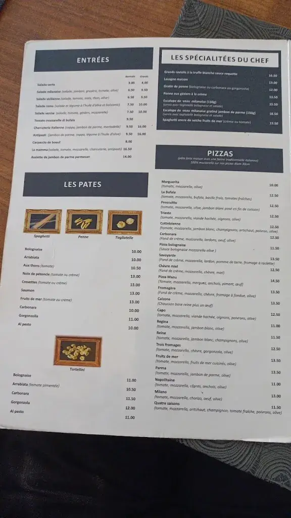 Menu_Pasta de la Mamma_Villers-Cotterêts_image_1