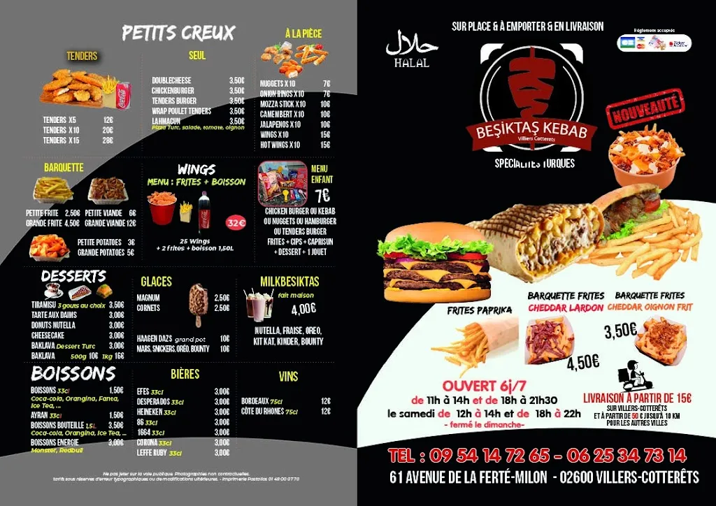 Menü_Restaurant besiktas_Villers-Cotterêts_Bild_2