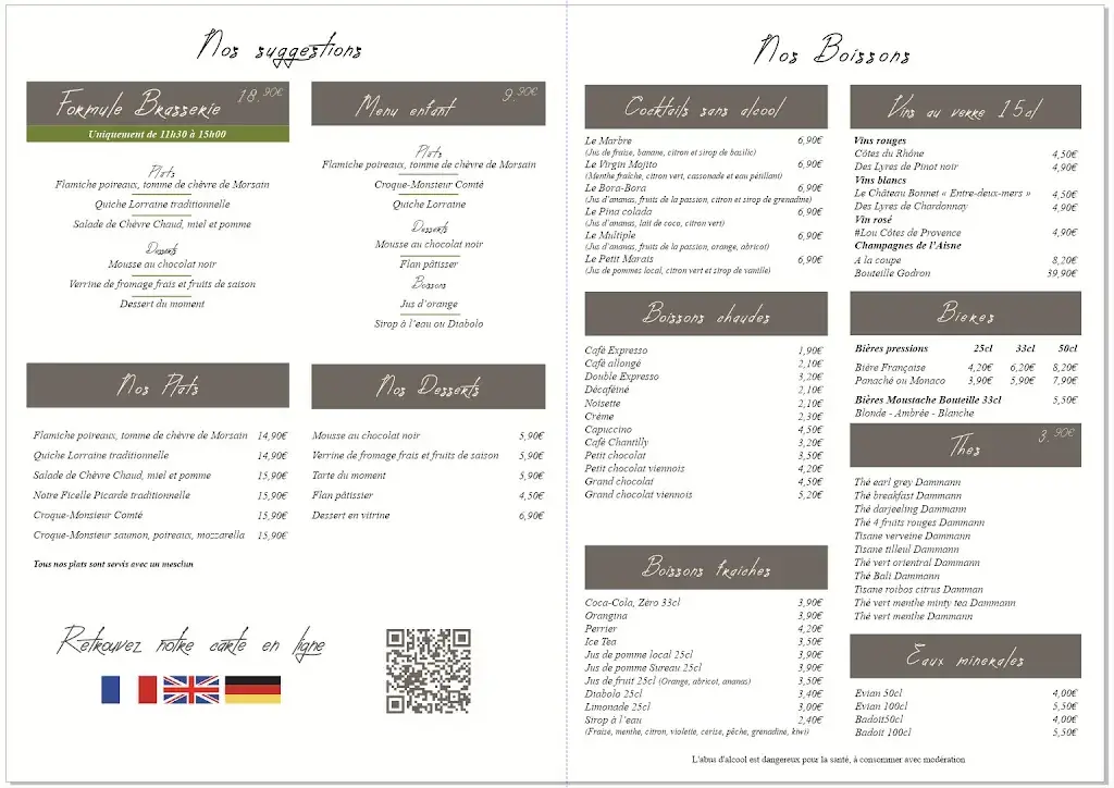 Menu_Chez Alexandre Café_Villers-Cotterêts_image_1