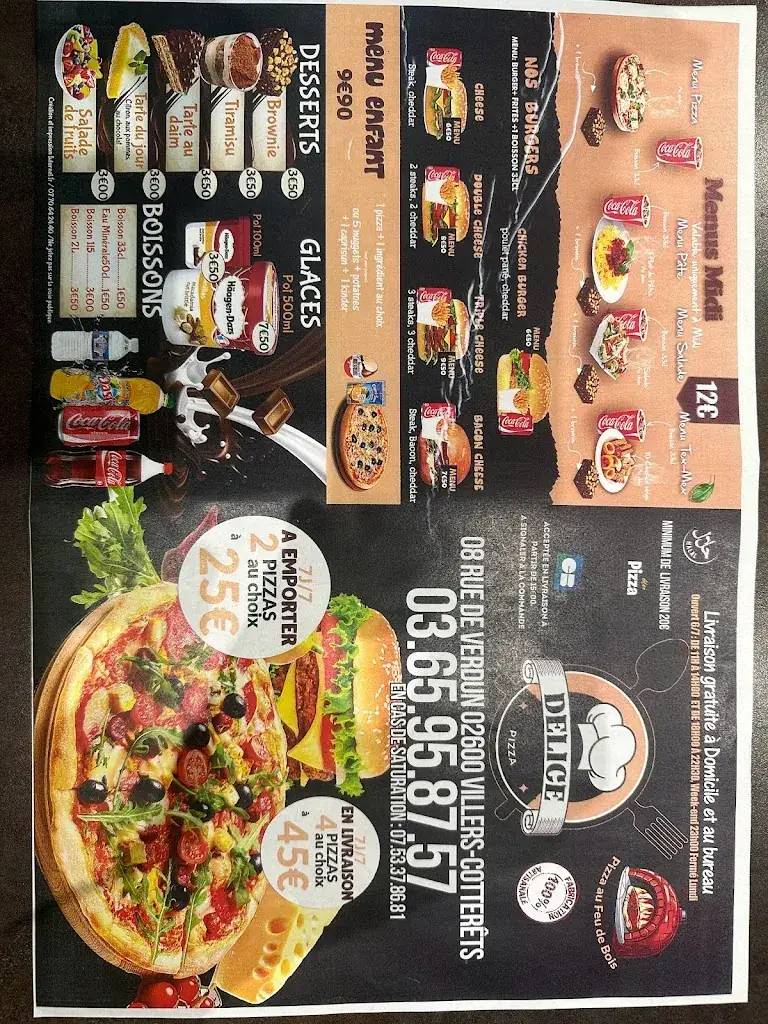 Menu_Délice pizza_Villers-Cotterêts_image_3