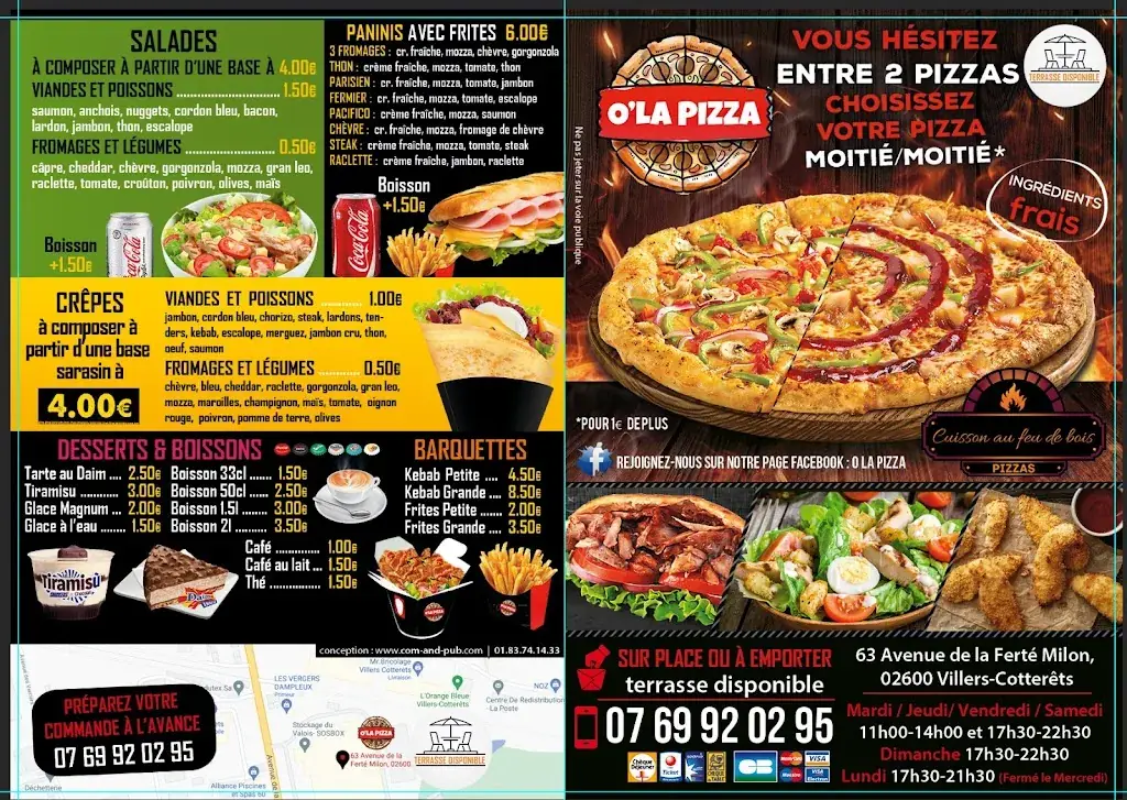 Menu_O la pizza_Villers-Cotterêts_image_2