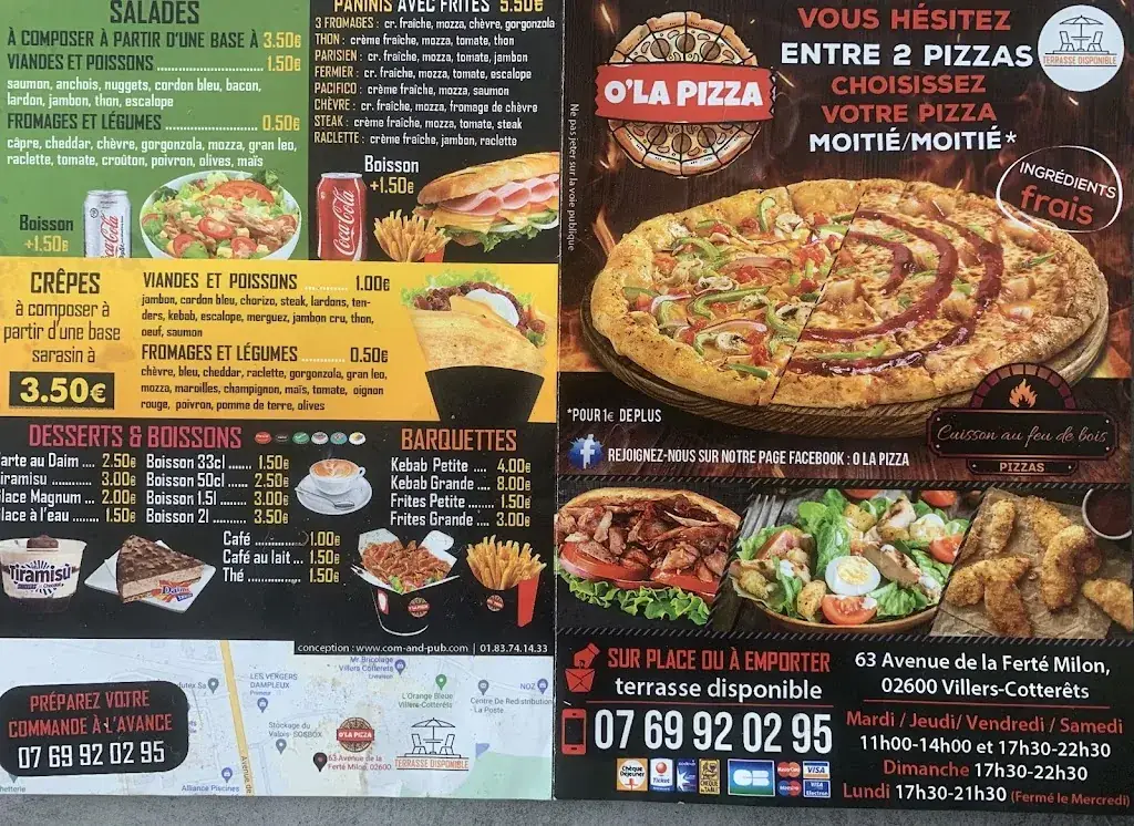 Menu_O la pizza_Villers-Cotterêts_image_4