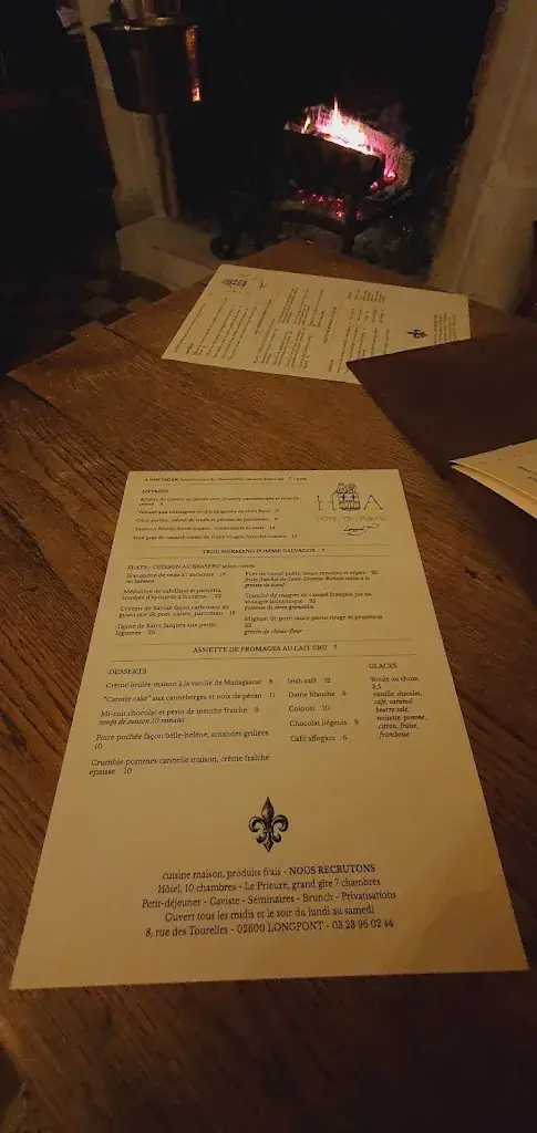 Menu_Restaurant Auberge de l'Abbaye_Longpont_image_2