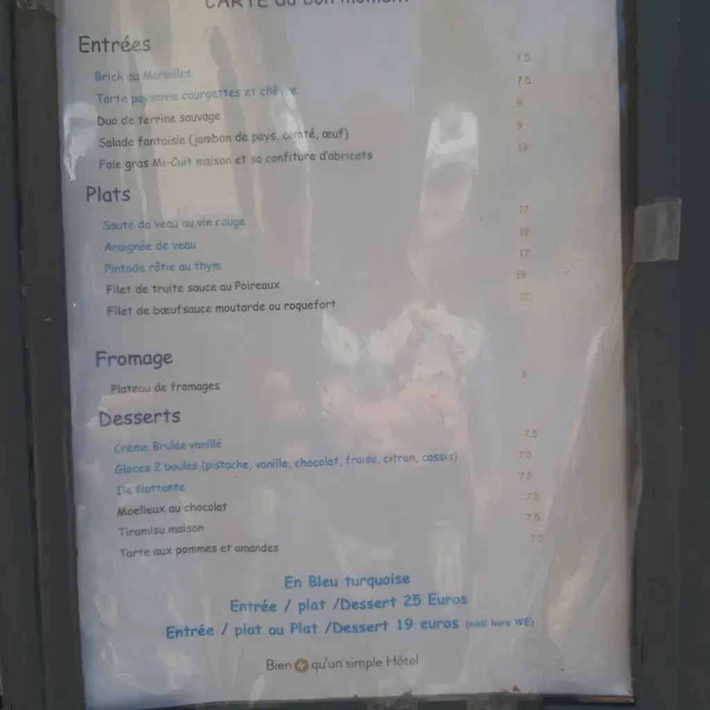 Menu_Restaurant Auberge de l'Abbaye_Longpont_image_4