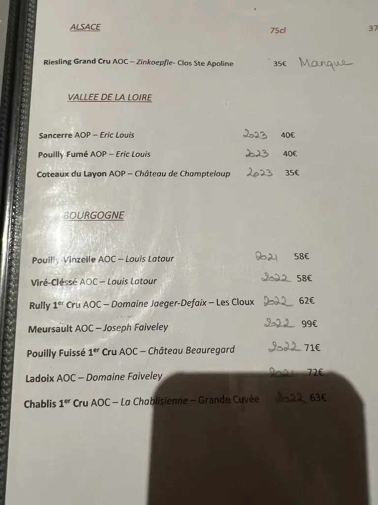 Menu_L'Escu de Rohan-Restaurant français_Rochefort-en-Yvelines_image_2