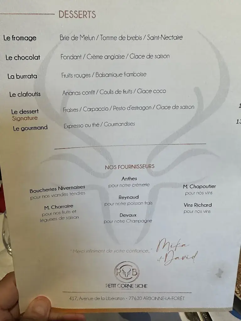 Menu_Petit Corne Biche_Arbonne-la-Forêt_image_3