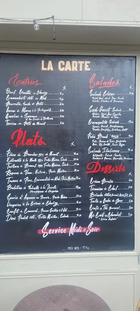 Menu_Restaurant LA FLEUR DE LYS_Houssaye-en-Brie_image_1