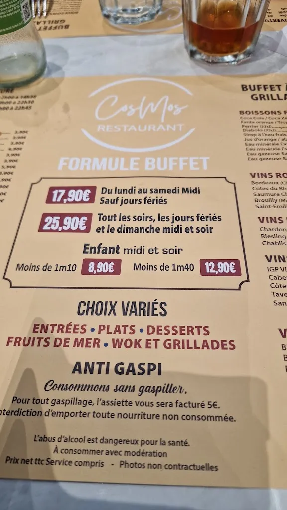 Menu_CosMos Restaurant_Puiseux-Pontoise_image_1