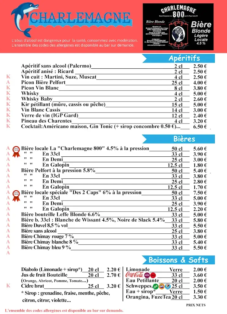 Menü_Brasserie Charlemagne 800_Wissant_Bild_3