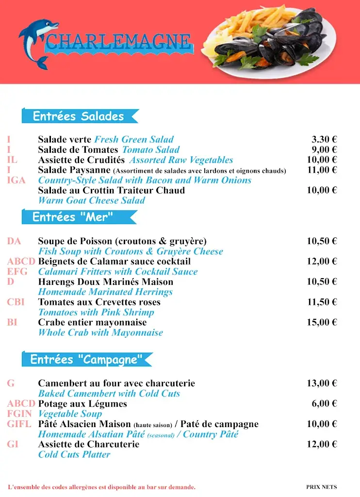 Menü_Brasserie Charlemagne 800_Wissant_Bild_4