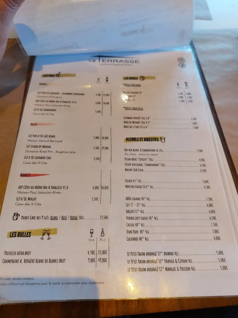 Menu_La Terrasse des filles Wissant_Wissant_image_4