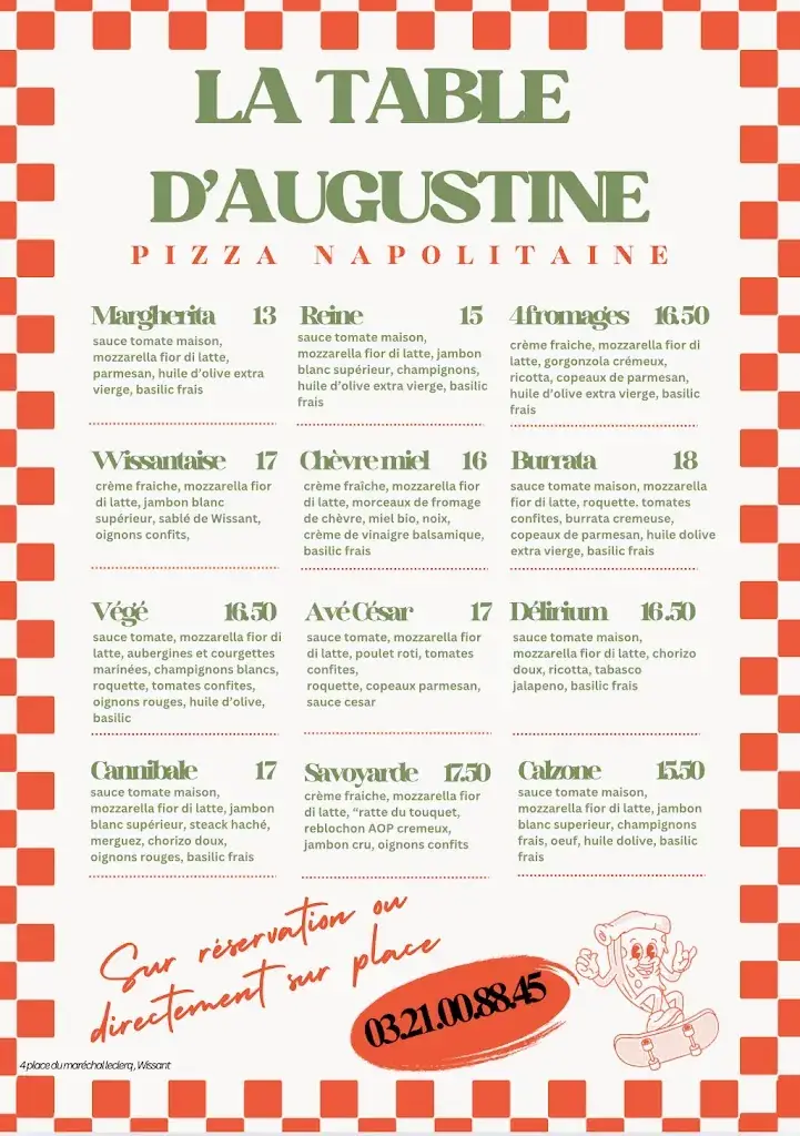 Menu_La Table d'Augustine_Wissant_image_1
