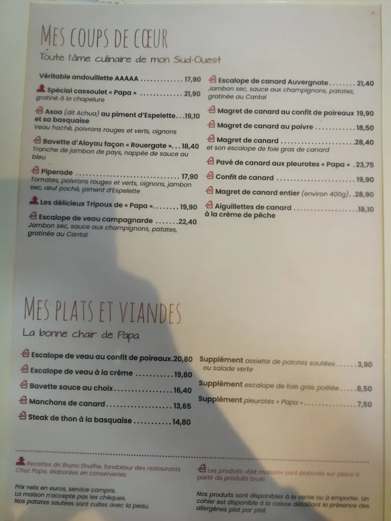 Menu_Chez Papa_Arcueil_immagine_1