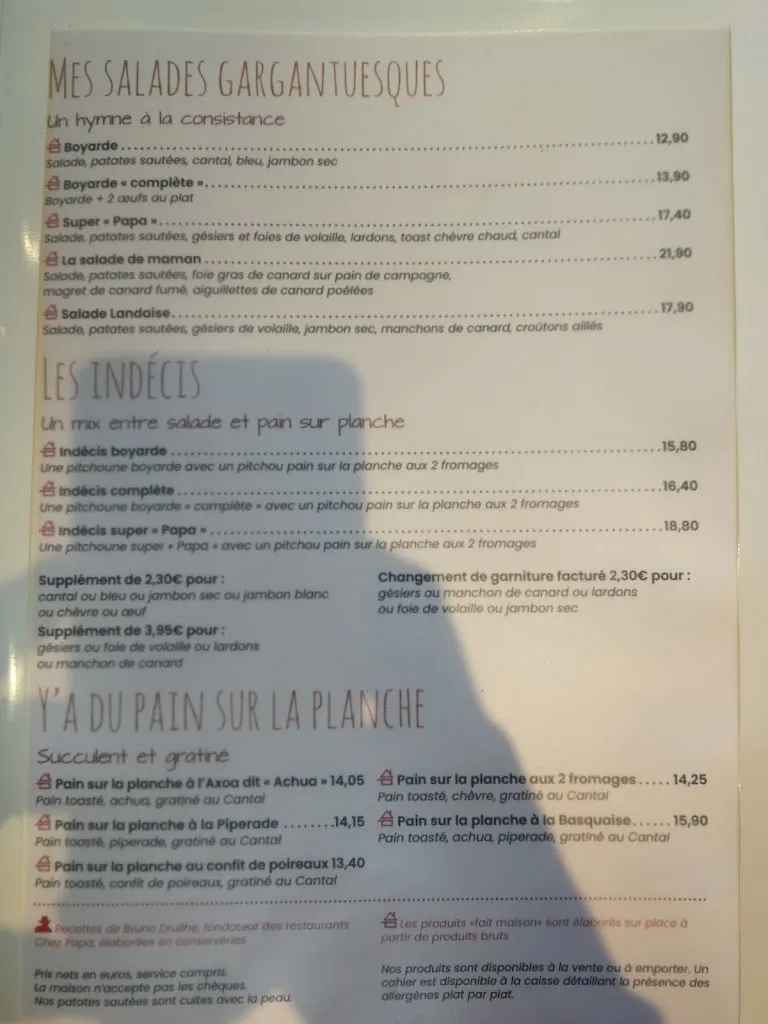 Menu_Chez Papa_Arcueil_immagine_2
