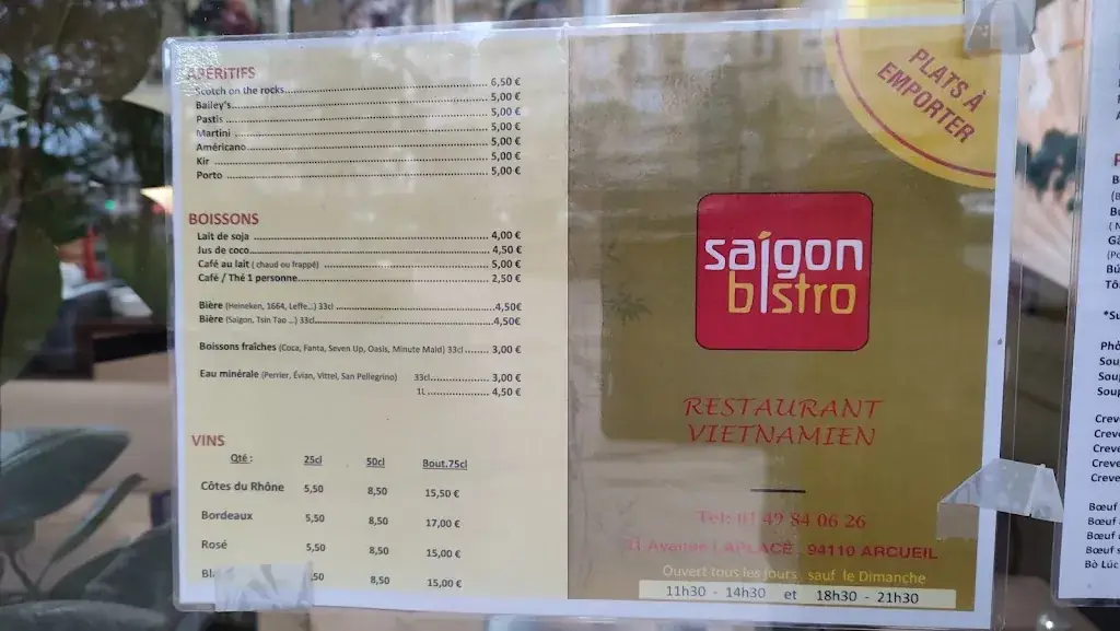 Menü_Saigon Bistro_Arcueil_Bild_3