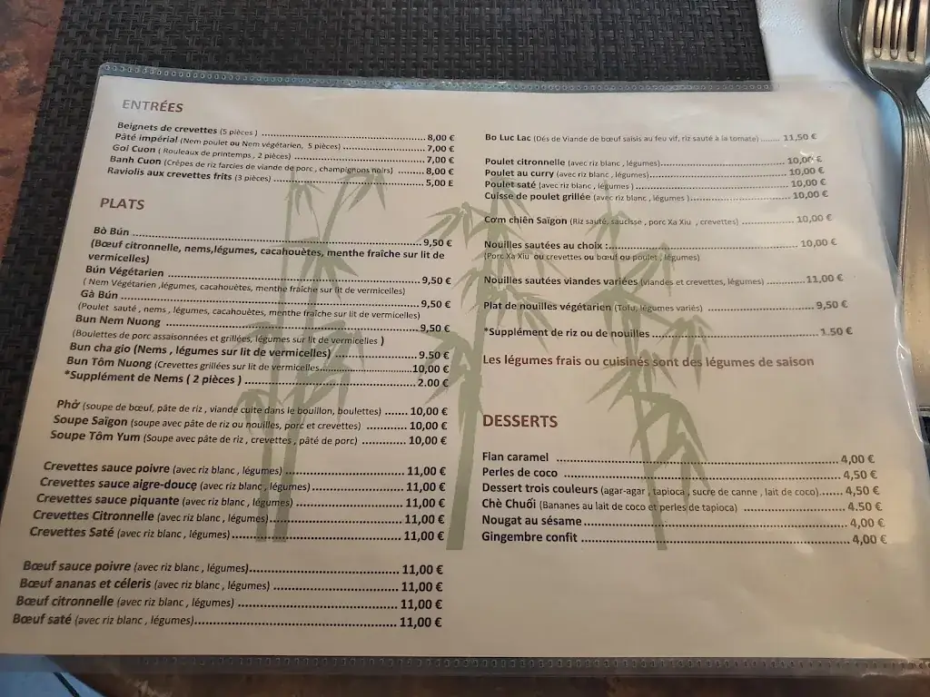 Menü_Saigon Bistro_Arcueil_Bild_4