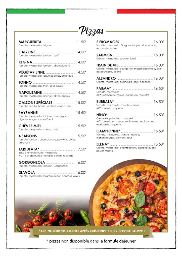 Menu_LE TRAIN DE VIE - RESTAURANT ITALIEN_Claye-Souilly_image_2