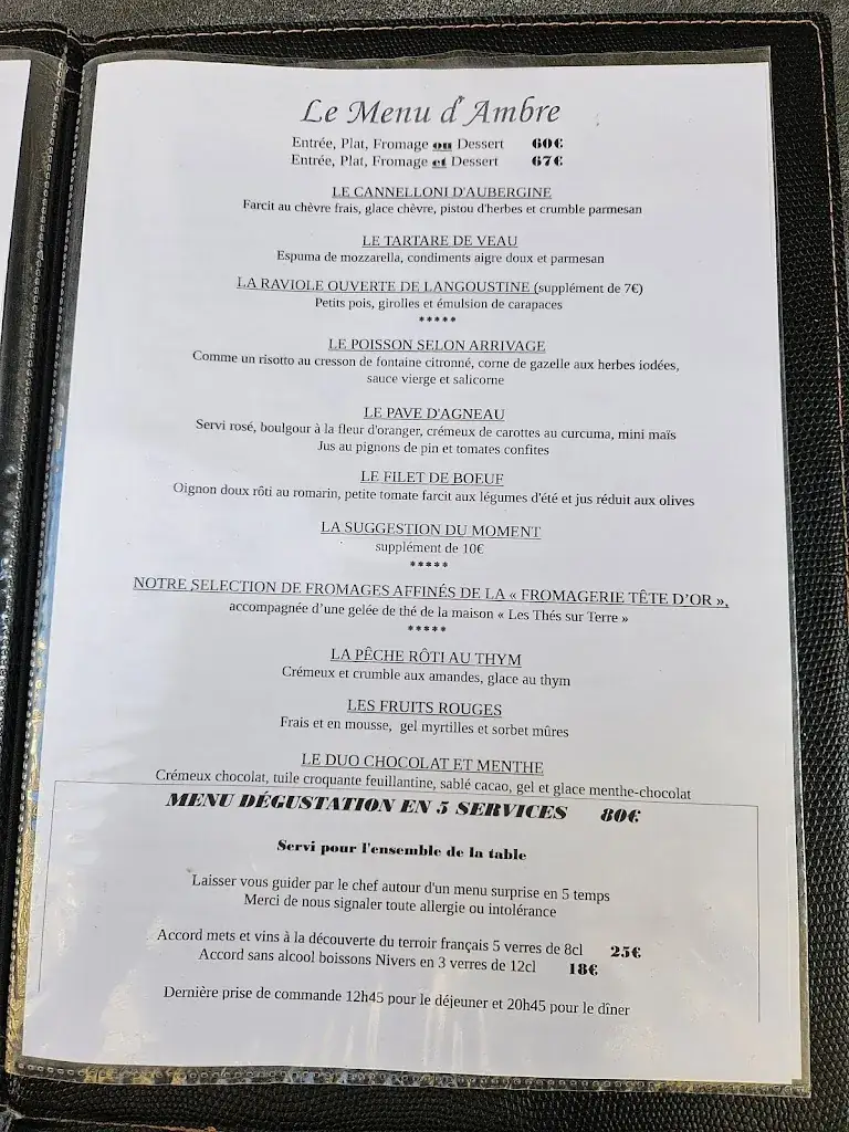 Menu_La Table d’Ambre_Lyon_image_1