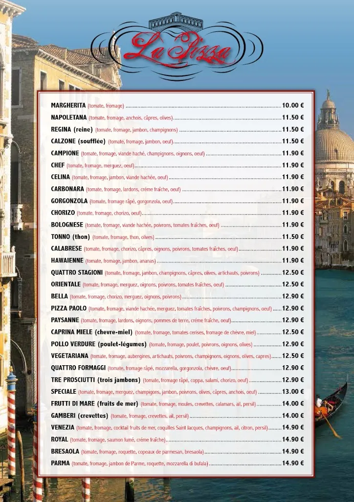 Menu_Venezia Restaurant Fresnes-sur-Marne_Fresnes-sur-Marne_image_1