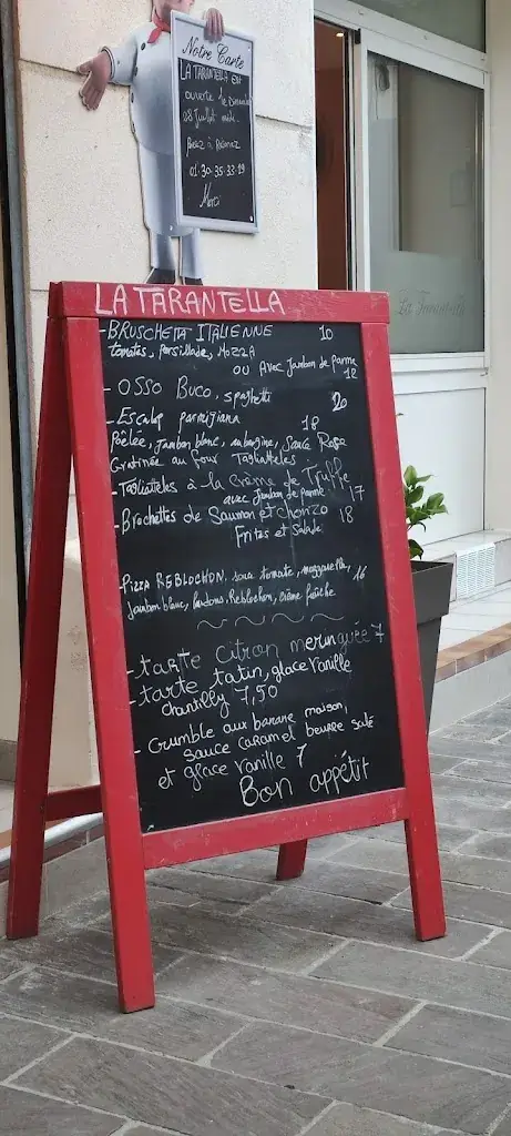 Menu_La Tarentella_Asnières-sur-Oise_image_1
