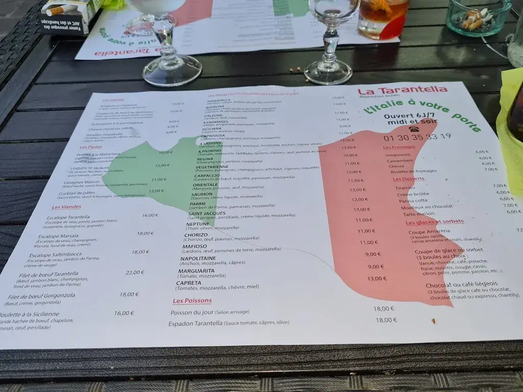 Menu_La Tarentella_Asnières-sur-Oise_image_3