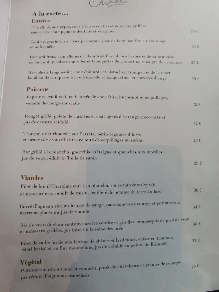 Menu_Bulle - Restaurant de Fourvière - Guy Lassausaie_Lyon_image_1