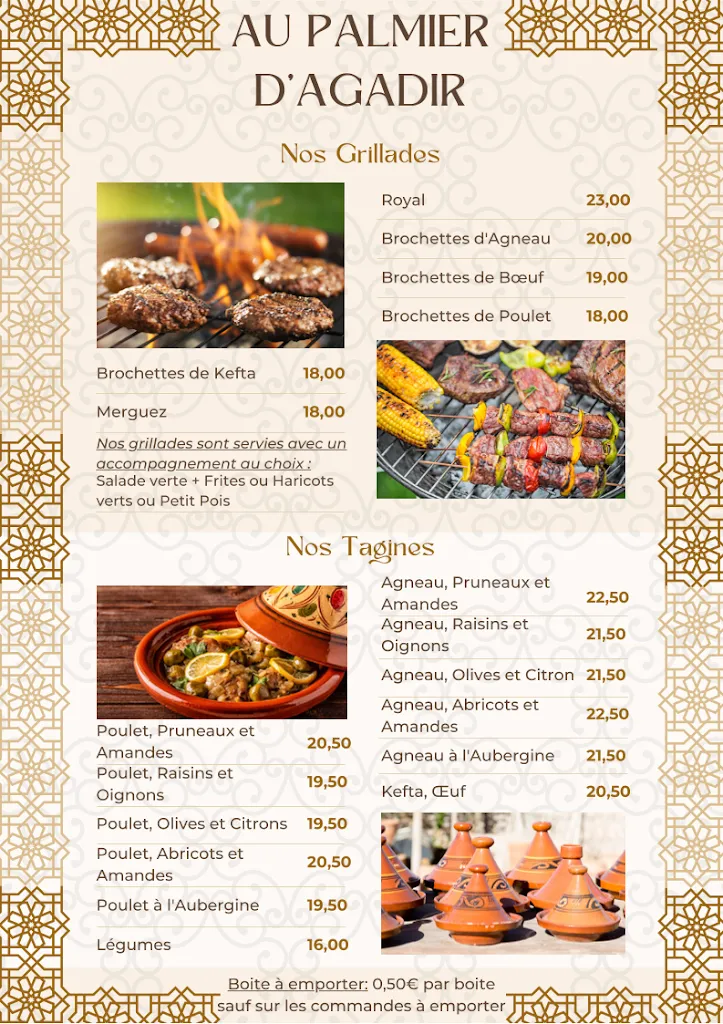 Menu_Au Palmier d'Agadir_Villeneuve-le-Roi_image_1