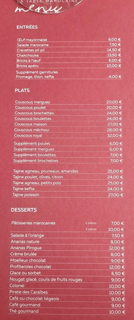 Menu_La Table Marocaine._Andrésy_image_4