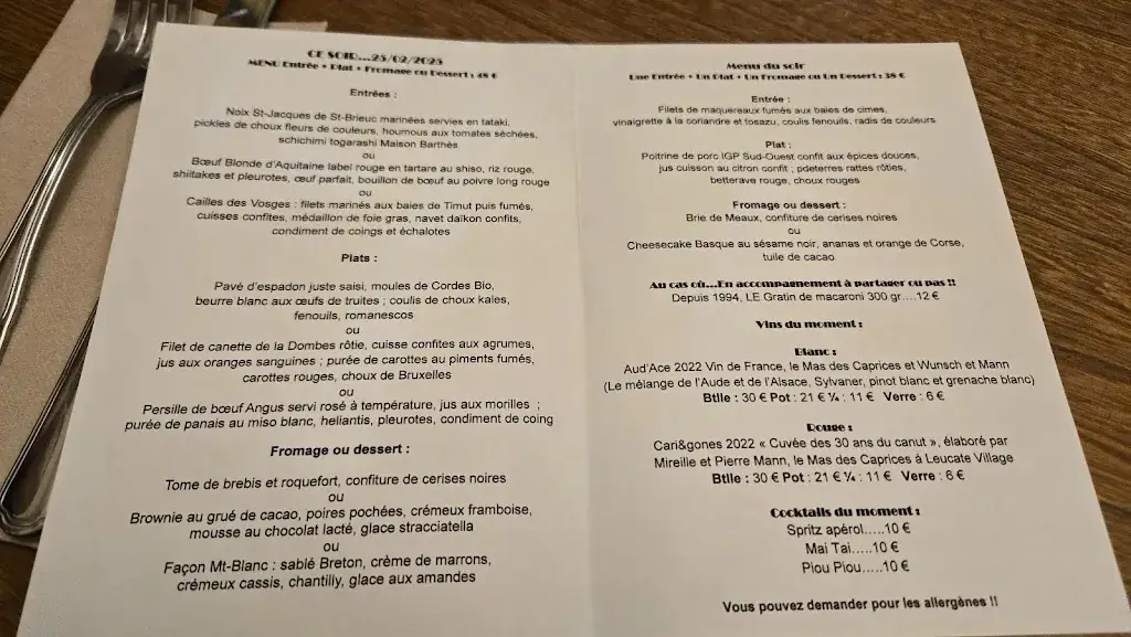 Menu_Le Canut et Les Gones_Lyon_image_1