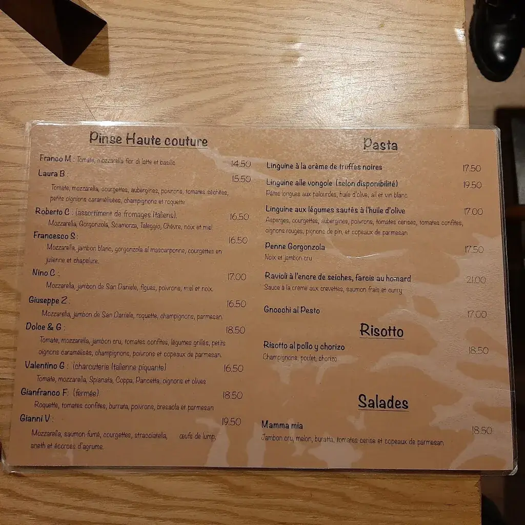 Menu_Mamma Mia Pinseria !_Conflans-Sainte-Honorine_image_2