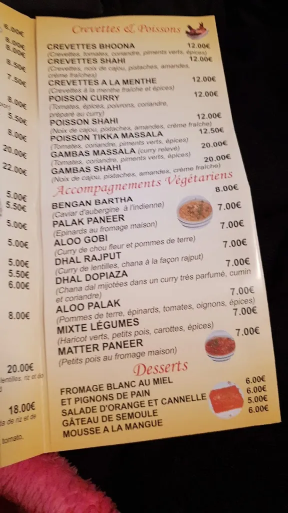 Menu_Restaurant Rajput_Conflans-Sainte-Honorine_image_1
