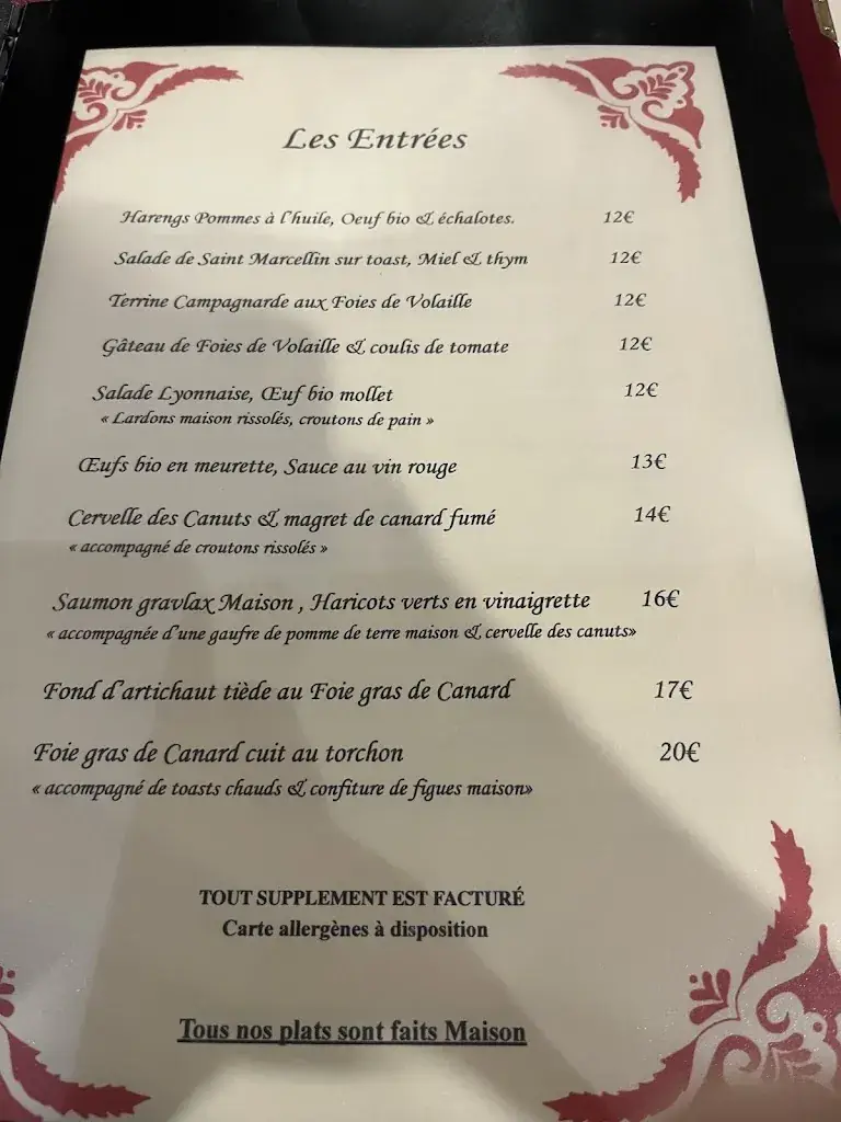 Menü_Le Poêlon d'Or_Lyon_Bild_2