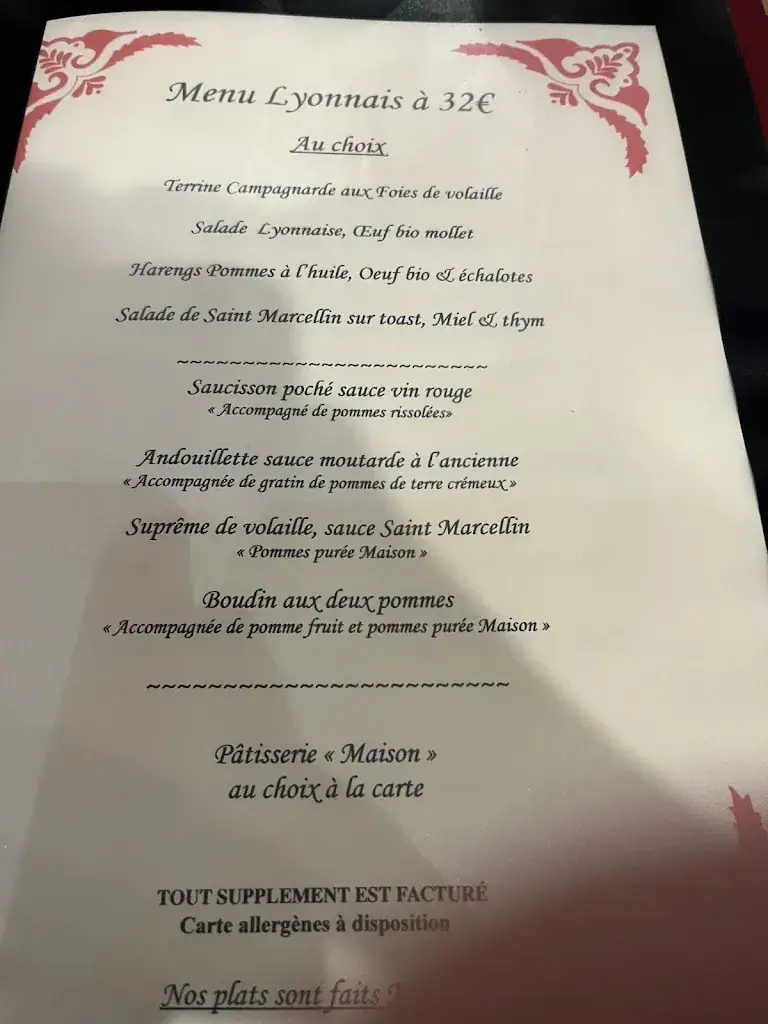 Menü_Le Poêlon d'Or_Lyon_Bild_3