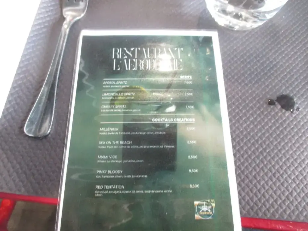 Menu_Restaurant L'Aérodrome_Moisselles_image_2