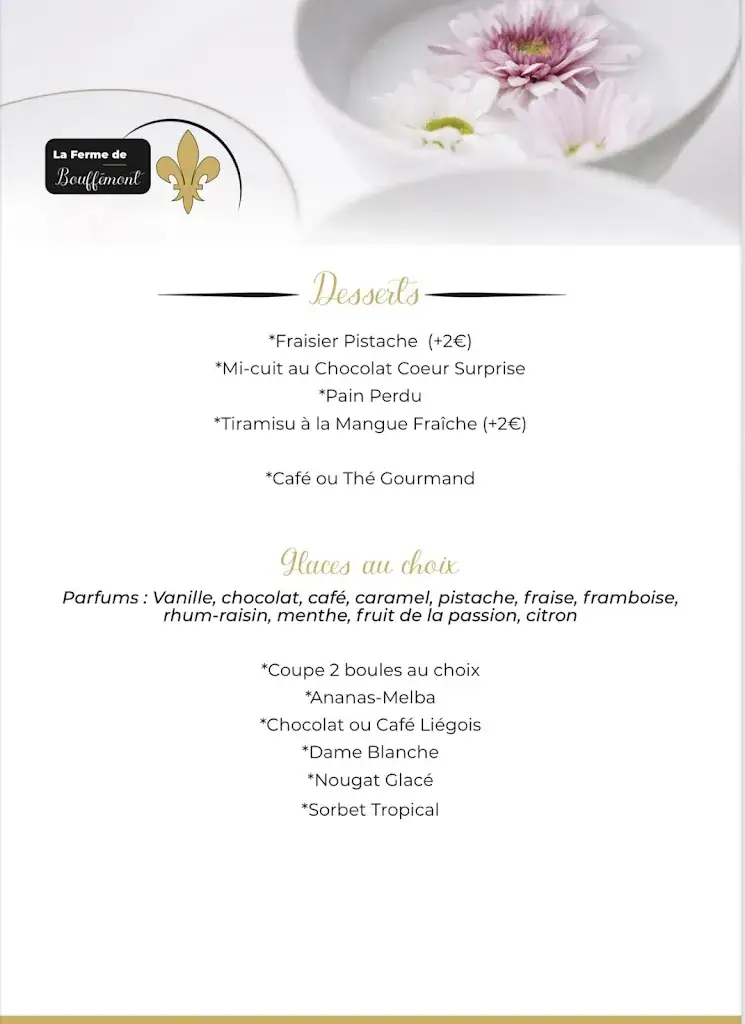 Menu_A La Ferme de Bouffémont restaurant_Bouffémont_image_3