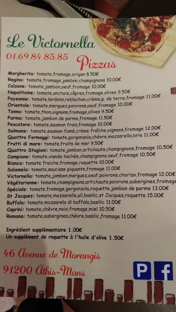 Menu_Le Victornella_Athis-Mons_image_4