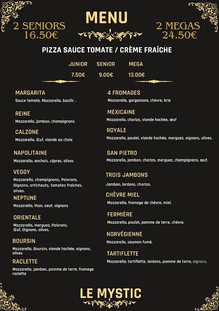 Menu_Restaurant Le Mystic_Athis-Mons_imagen_4