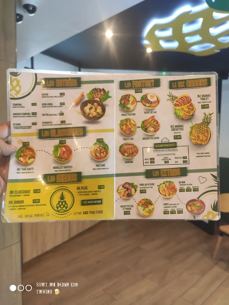 Menü_Bangkok Factory Asnières_Asnières-sur-Seine_Bild_1