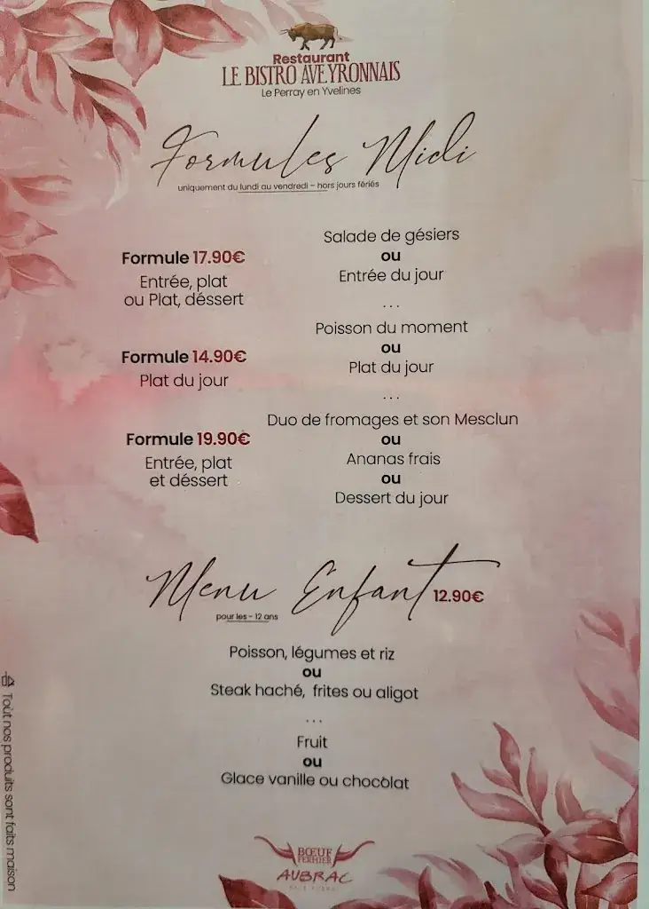 Menu_Le Bistro Aveyronnais_Perray-en-Yvelines_image_2