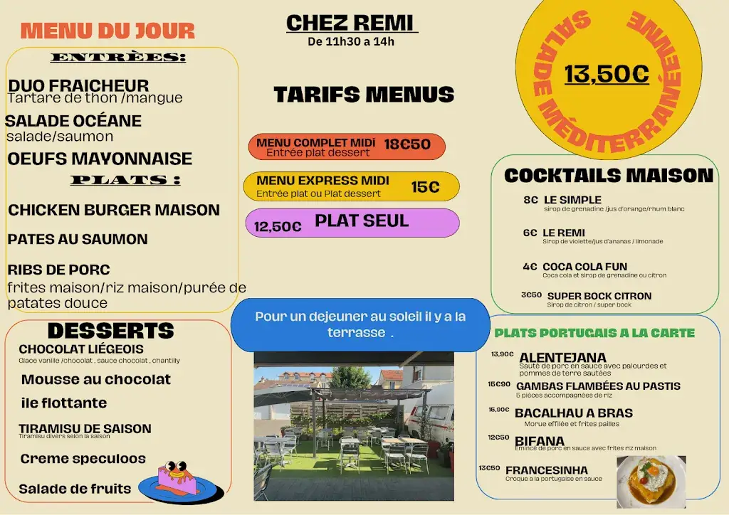 Menu_Chez Rémi_Arnouville_image_2