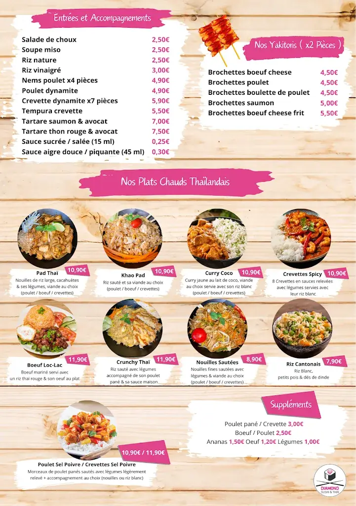 Menu_DIAMOND SUSHI & THAÏ_Arnouville_image_1