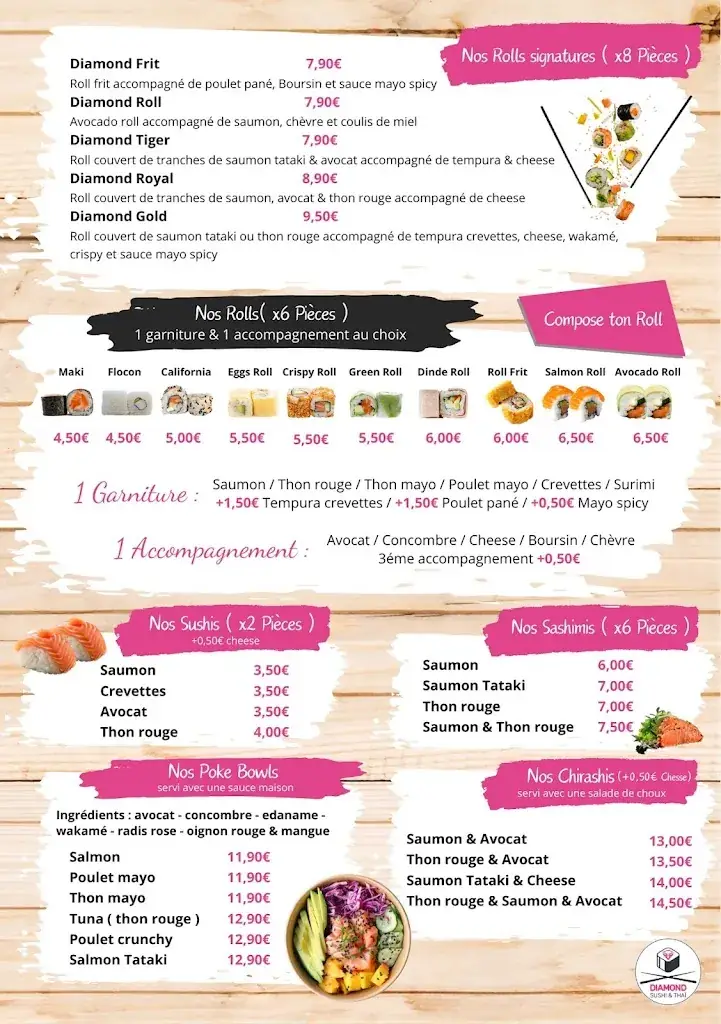Menu_DIAMOND SUSHI & THAÏ_Arnouville_image_2