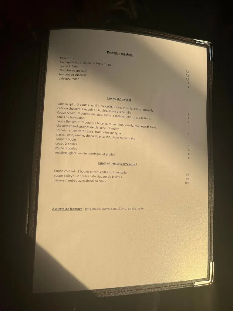 Menu_Benvenuti Al Sud_Gonesse_image_2