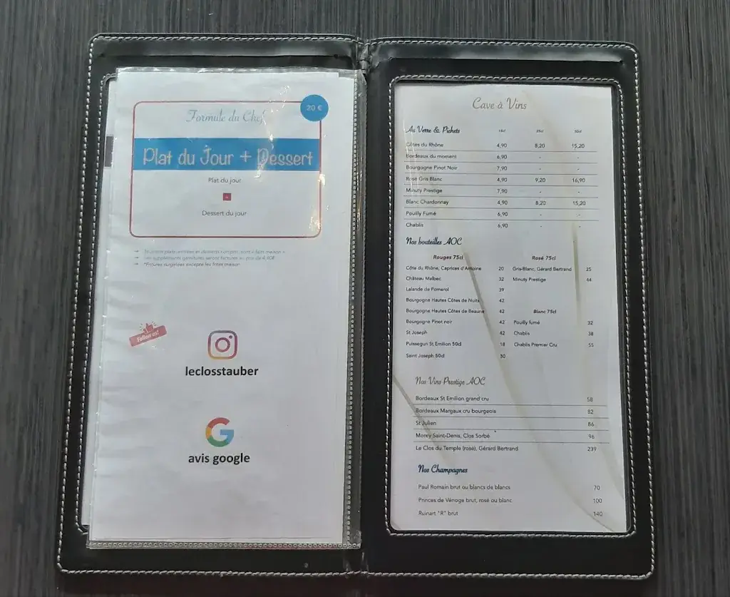 Menu_Le Clos - 93 AUBERVILLIERS_Aubervilliers_image_3